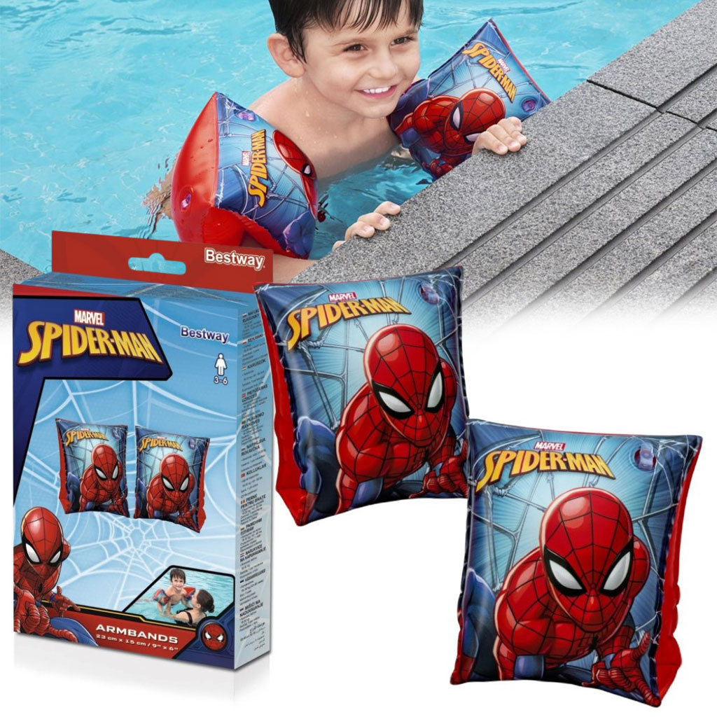 Brassards de Natation Gonflables Bestway Spider-Man 98001 pour Enfants - أكمام السباحة للأطفال سبايدرمان 1