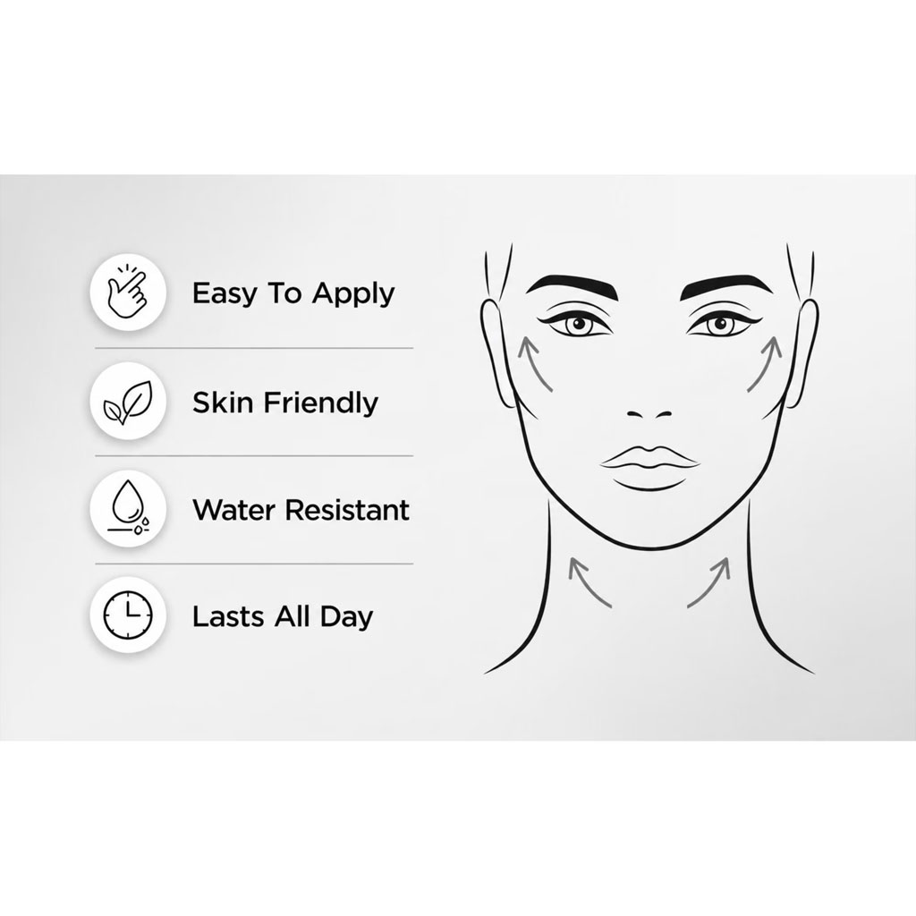 Bandes de Lifting Facial Invisibles pour un Visage en V Impéccable - أشرطة شد وإخفاء عيوب الوجه والرقبة الفورية 3