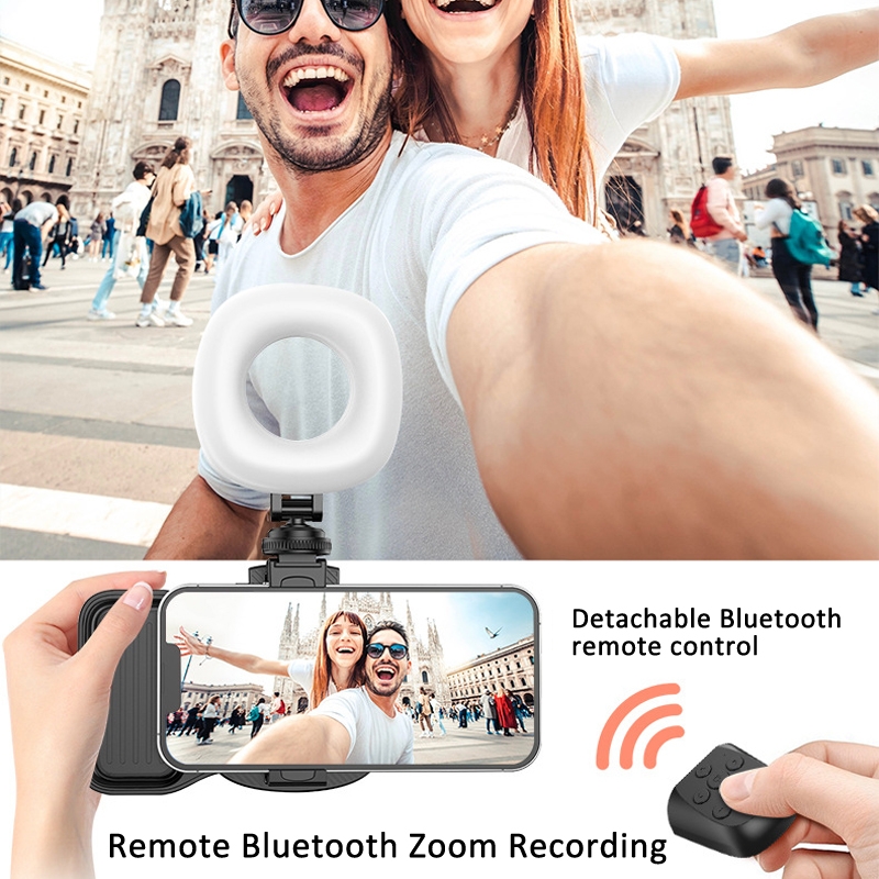 Poignée de Prise de Vue Photo/Vidéo pour Téléphone avec Télécommande et Lumière LED - قبضة التصوير الذكية للهواتف بمؤثرات إضاءة وريموت بلوتوث 7