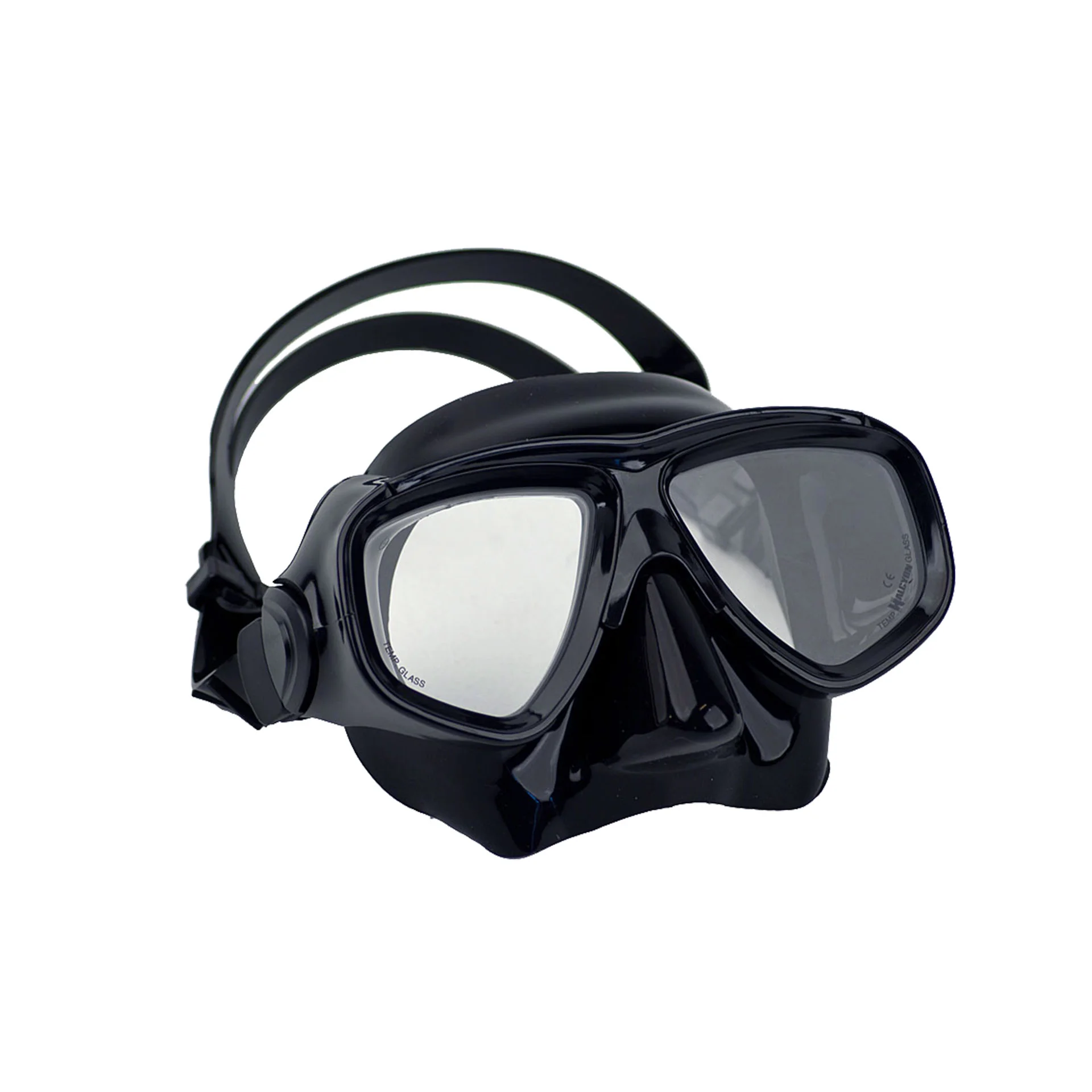 Kit de Snorkeling Masque en Verre Trempé Anti-Fuite et Tuba Flexible Grand Diamètre - طقم قناع الغوص أنبوب تنفس مرن - 1
