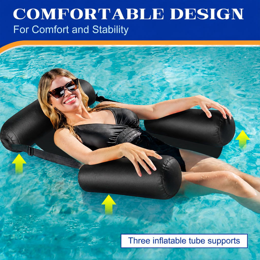 Hamac de Plage Flottant avec Siège Réglable - عوامة إسترخاء مائية 5
