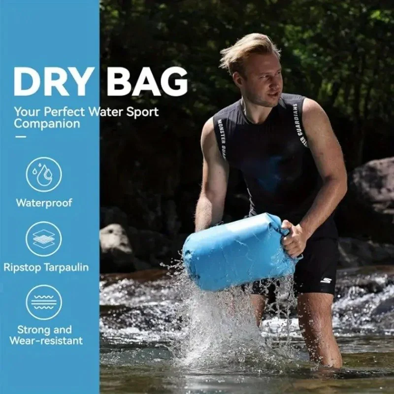 Sac Étanche Ocean Pack Dry Bag 15L Haute Résistance avec Double Bretelles - حقيبة مقاومة للماء بالكامل بسعة 15 لتر 8