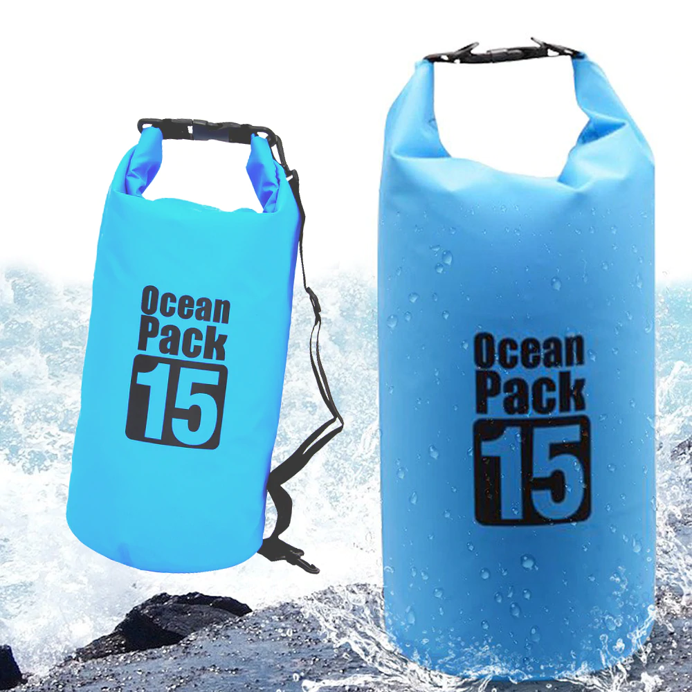 Sac Étanche Ocean Pack Dry Bag 15L Haute Résistance avec Double Bretelles - حقيبة مقاومة للماء بالكامل بسعة 15 لتر - 10