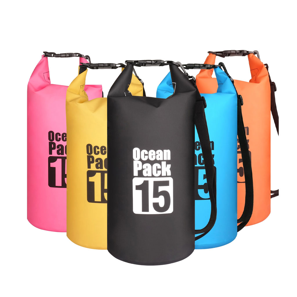 Sac Étanche Ocean Pack Dry Bag 15L Haute Résistance avec Double Bretelles - حقيبة مقاومة للماء بالكامل بسعة 15 لتر - 12
