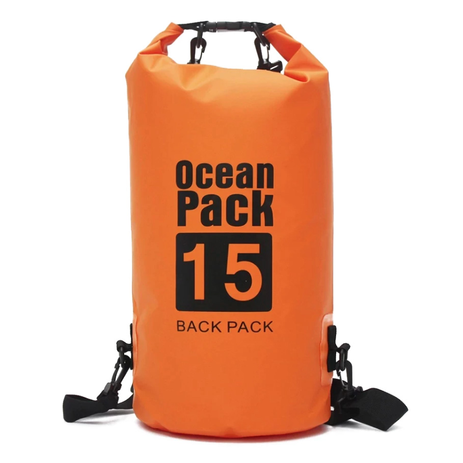 Sac Étanche Ocean Pack Dry Bag 15L Haute Résistance avec Double Bretelles - حقيبة مقاومة للماء بالكامل بسعة 15 لتر 11