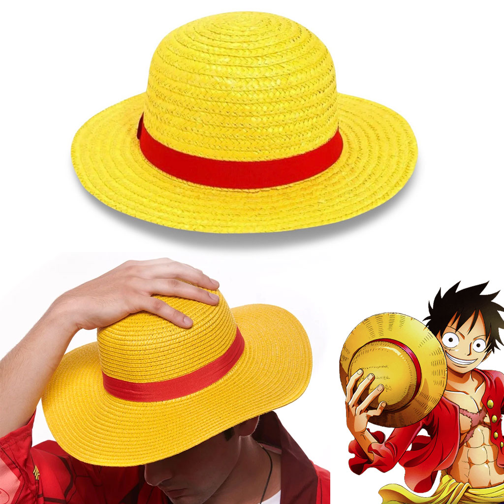 Chapeau de Paille Iconique de Luffy - Cosplay Anime One Piece - قبعة قش لوفي الأسطورية الشهيرة لعشاق أنمي ون بيس 2