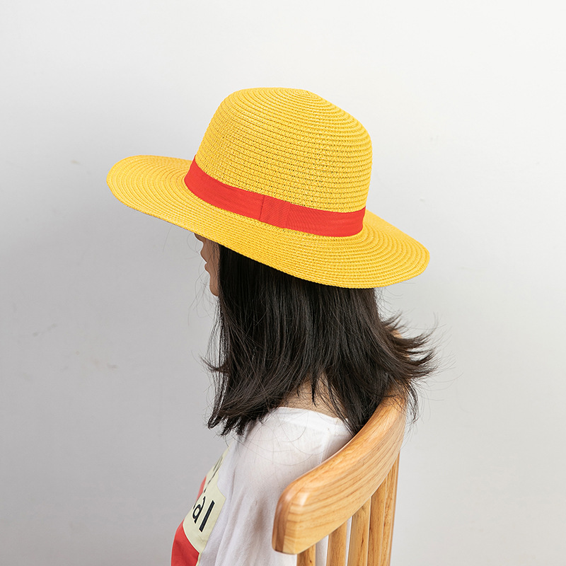 Chapeau de Paille Iconique de Luffy - Cosplay Anime One Piece - قبعة قش لوفي الأسطورية الشهيرة لعشاق أنمي ون بيس 5