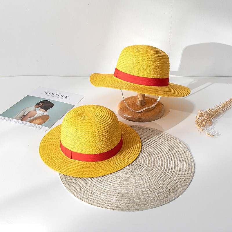 Chapeau de Paille Iconique de Luffy - Cosplay Anime One Piece - قبعة قش لوفي الأسطورية الشهيرة لعشاق أنمي ون بيس 6
