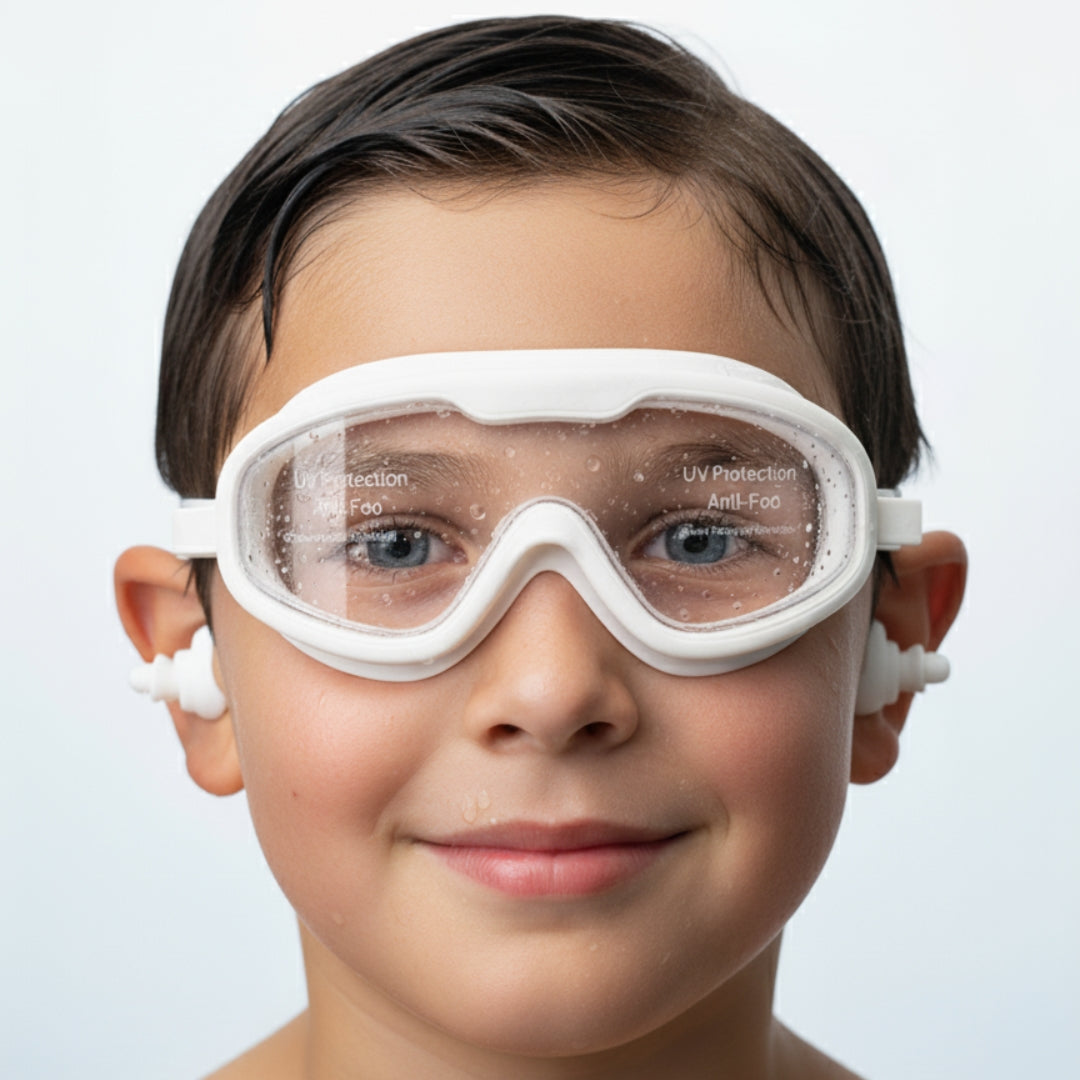 Lunettes de Natation Anti-Buée et Protection UV400 - نظارات سباحة احترافية مضادة للضباب والأشعة فوق البنفسجية برؤية 180درجة - 3