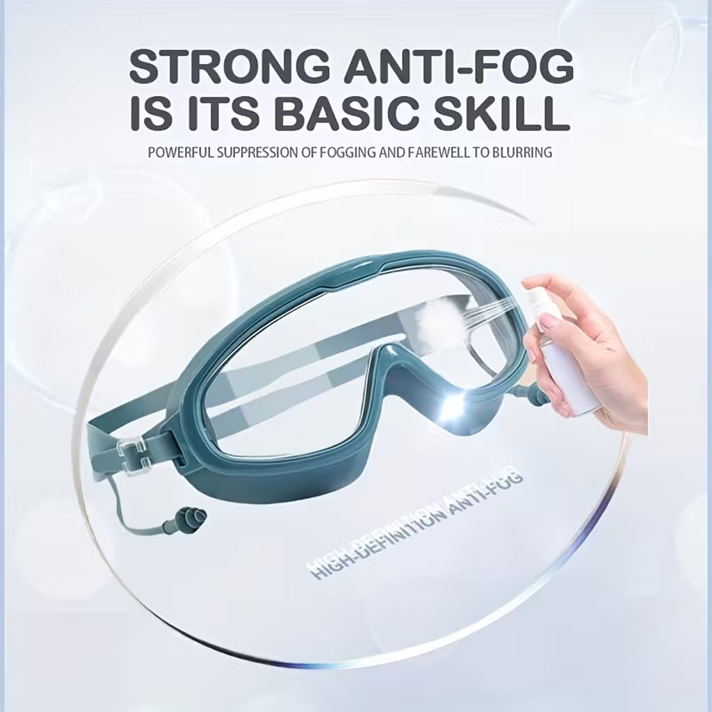 Lunettes de Natation Anti-Buée et Protection UV400 - نظارات سباحة احترافية مضادة للضباب والأشعة فوق البنفسجية برؤية 180درجة - 10