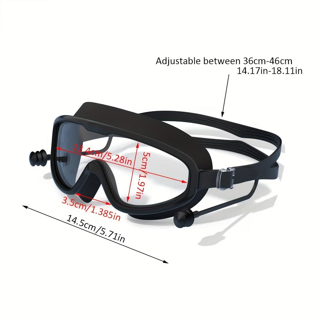 Lunettes de Natation Anti-Buée et Protection UV400 - نظارات سباحة احترافية مضادة للضباب والأشعة فوق البنفسجية برؤية 180درجة - 12