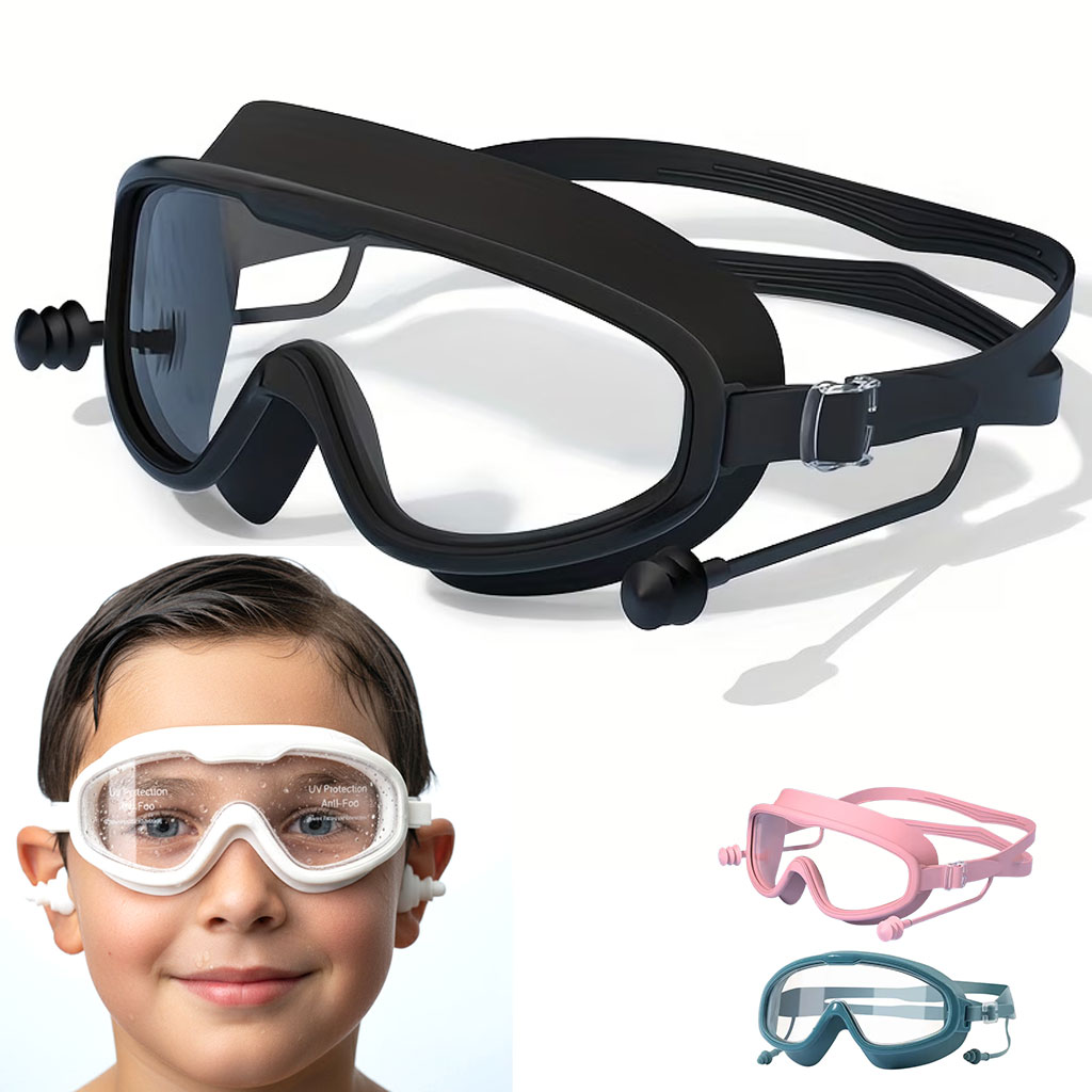 Lunettes de Natation Anti-Buée et Protection UV400 - نظارات سباحة احترافية مضادة للضباب والأشعة فوق البنفسجية برؤية 180درجة 2