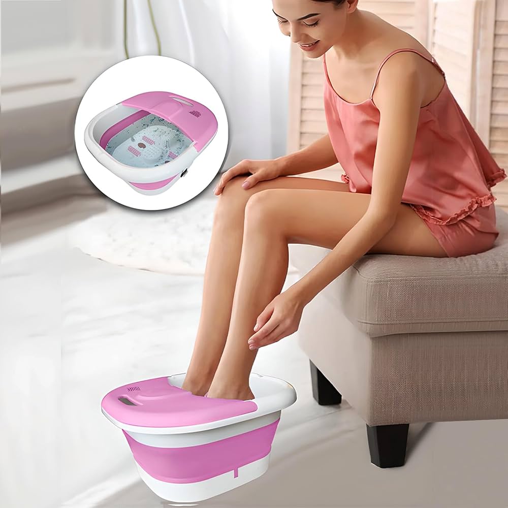Masseur pour Pieds Pliable Hydromassant et Chauffant avec Rouleaux Shiatsu - جهاز مساج وتدليك القدمين المطور القابل للطي مع خاصية التسخين والفقاعات 5