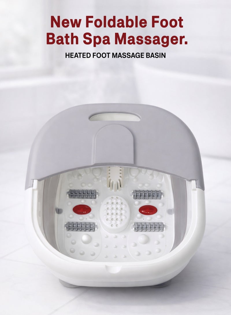 Masseur pour Pieds Pliable Hydromassant et Chauffant avec Rouleaux Shiatsu - جهاز مساج وتدليك القدمين المطور القابل للطي مع خاصية التسخين والفقاعات 9