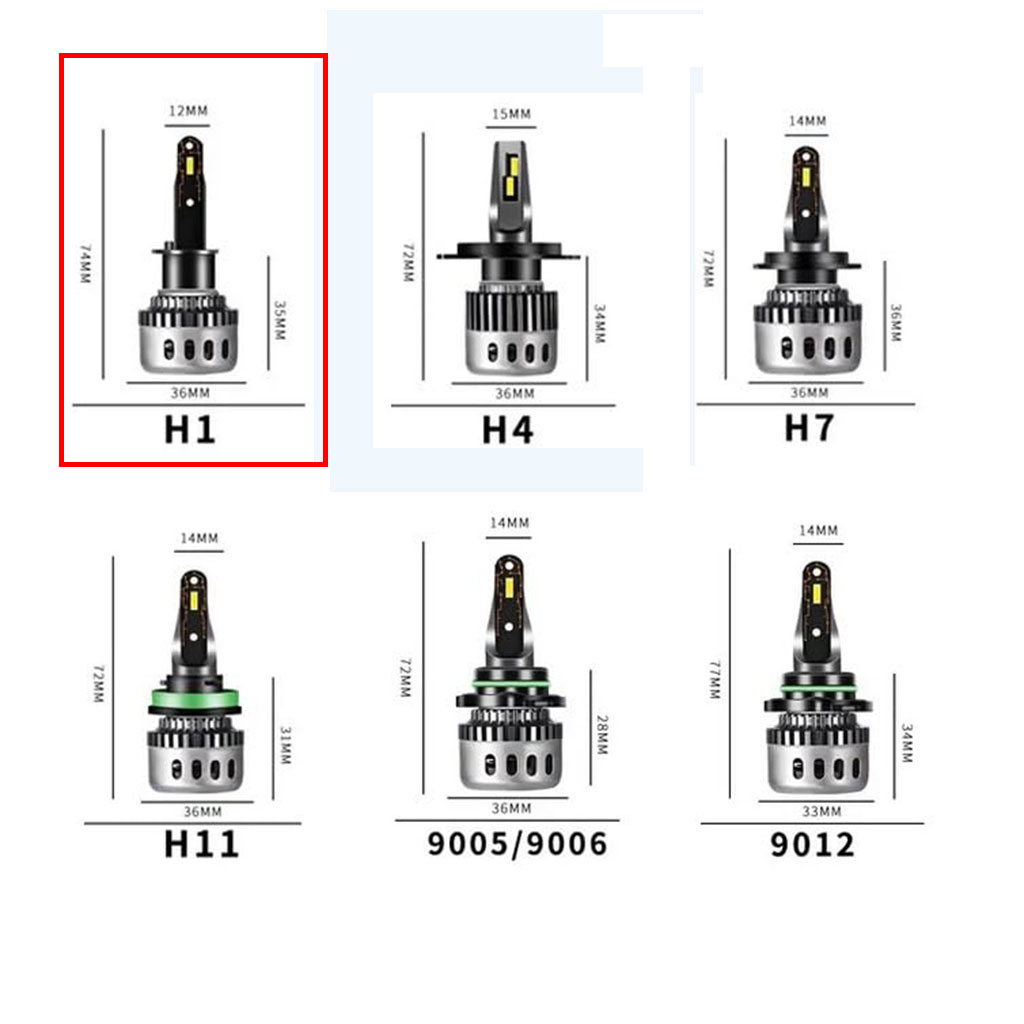 Kit Lampe de phare H1 F10 Super LED 6500K - مصابيح إضاءة أمامية للسيارات  - 1