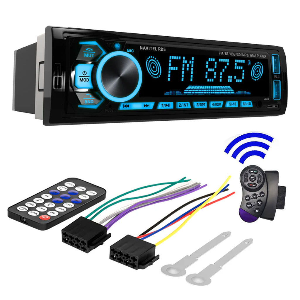 Autoradio Stéréo de Voiture 320W Bluetooth Mains-Libres, USB, SD et Lecteur MP3 - مسجل راديو السيارة بقوة 320 واط مع تقنية البلوتوث والتحكم عن بعد 1