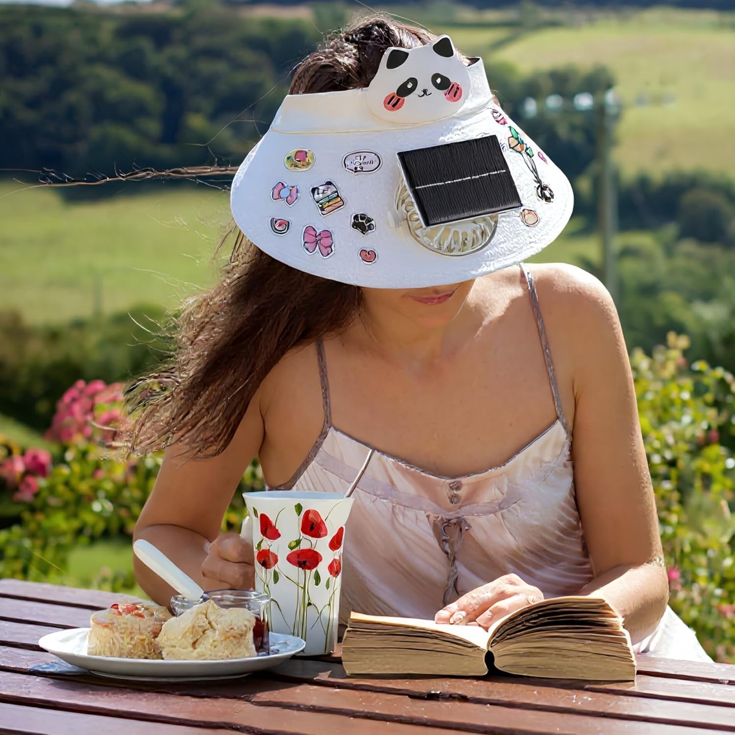 Casquette Anti-Chaleur avec Ventilateur Solaire et Rechargeable USB - قبعة التبريد الشمسية الذكية مع مروحة مدمجة قابلة للشحن - 6