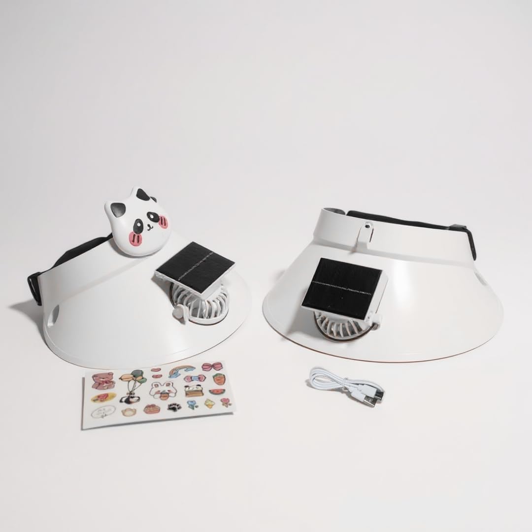 Casquette Anti-Chaleur avec Ventilateur Solaire et Rechargeable USB - قبعة التبريد الشمسية الذكية مع مروحة مدمجة قابلة للشحن 3