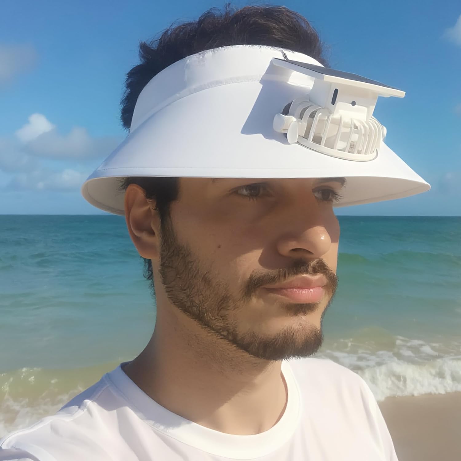 Casquette Anti-Chaleur avec Ventilateur Solaire et Rechargeable USB - قبعة التبريد الشمسية الذكية مع مروحة مدمجة قابلة للشحن 6