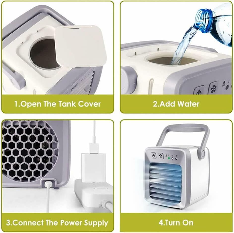 Climatiseur Portable Silencieux avec Minuterie Programmable et Filtre Lavable - مكيف الهواء المحمول الذكي والموفر للطاقة لغرف النوم والمكاتب - 5