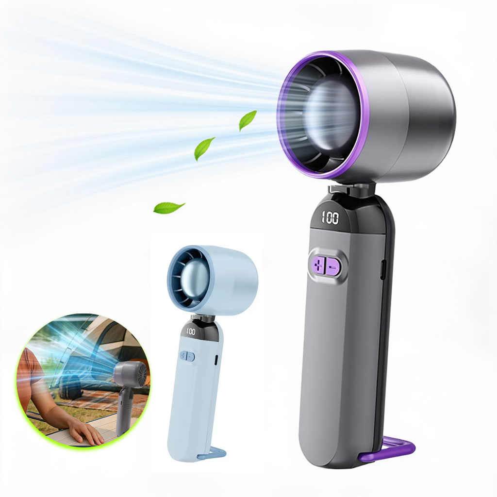 Mini Ventilateur Turbo Sans Pales - 100 Vitesses Réglables et Rechargeable USB - مروحة التوربو الذكية بدون شفرات مع 100 سرعة قابلة للتعديل 2