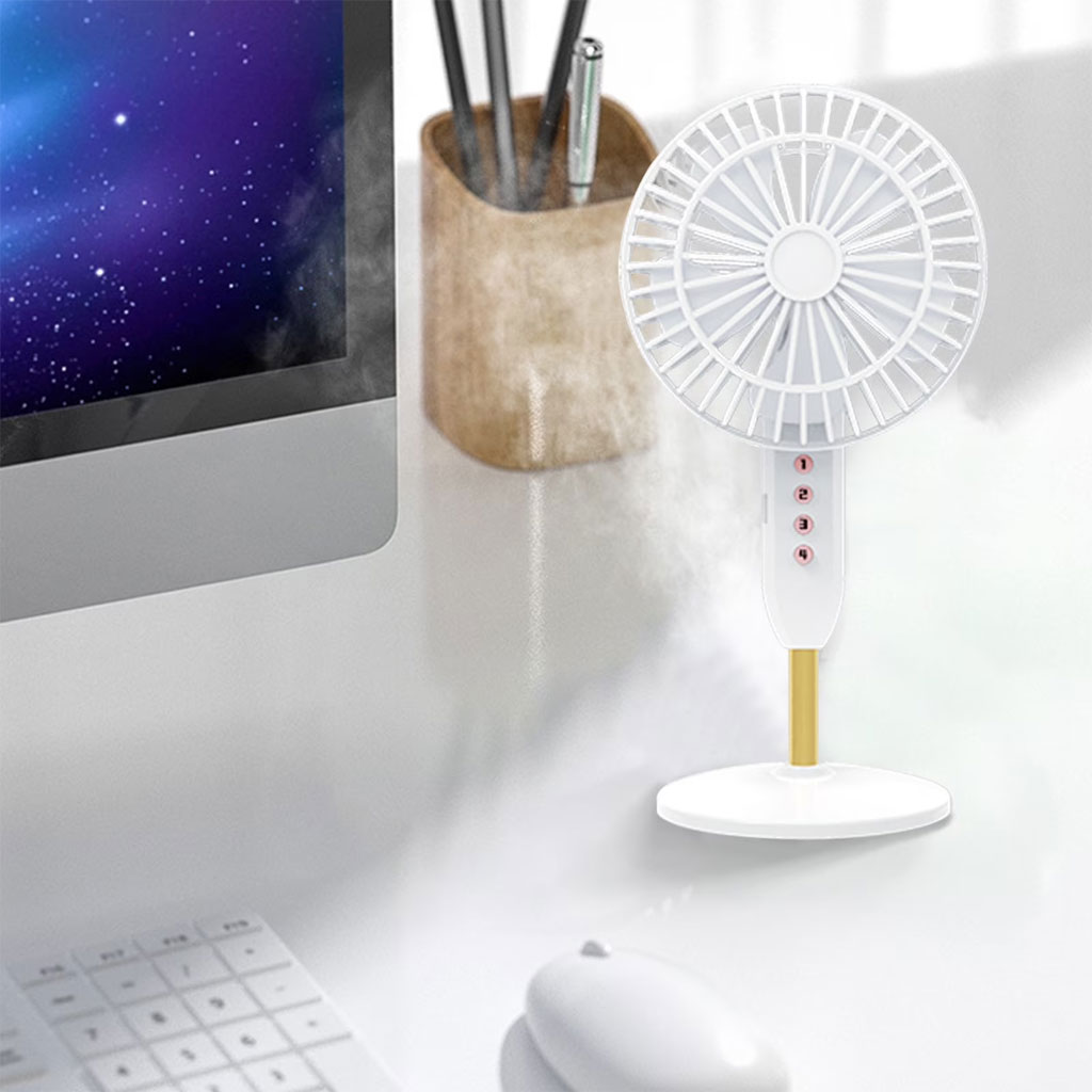 Mini Ventilateur de Bureau Portable USB - Ultra-Silencieux avec Batterie 1200mAh - مروحة المكتب اللاسلكية والمحمولة فائقة الهدوء بـ 3 سرعات - 1