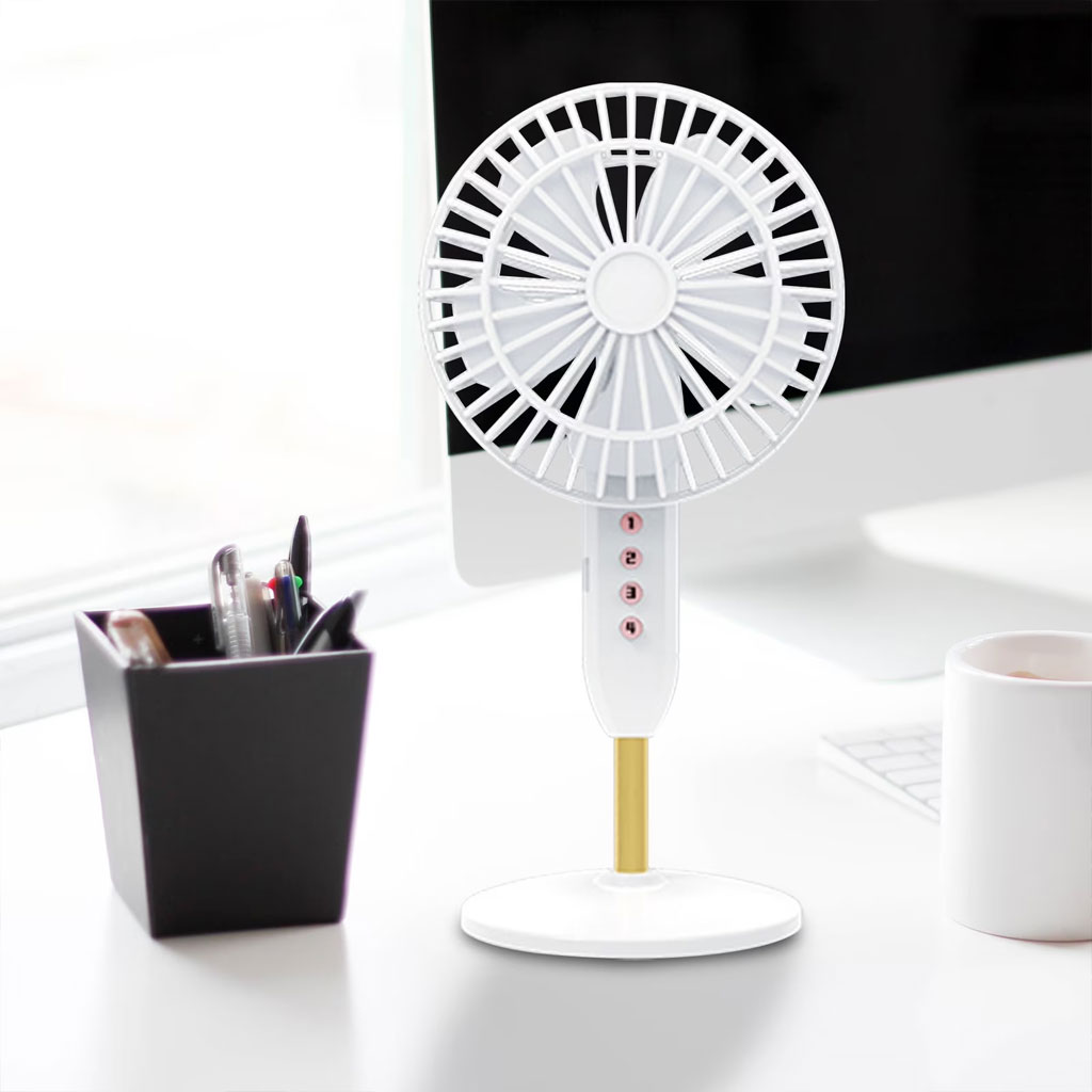 Mini Ventilateur de Bureau Portable USB - Ultra-Silencieux avec Batterie 1200mAh - مروحة المكتب اللاسلكية والمحمولة فائقة الهدوء بـ 3 سرعات - 6
