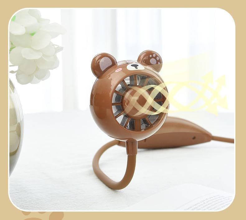 Mini Ventilateur de Bureau Orientable USB - Compact et Ultra-Silencieux - مروحة العنق المصغرة والمرنة للتبريد الصامت - 12