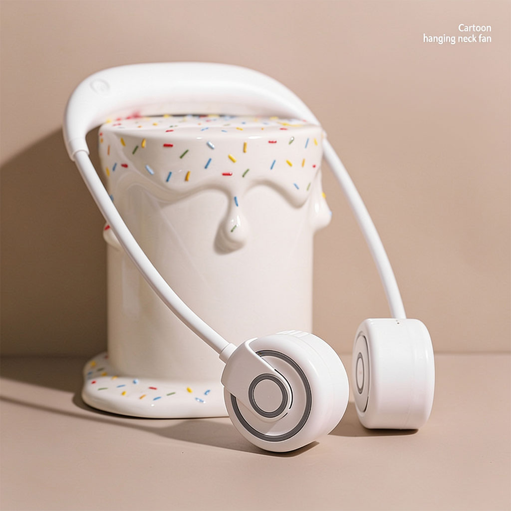 Ventilateur de Cou Portable Rechargeable USB NO.TJ-32A - مروحة العنق المحمولة 2