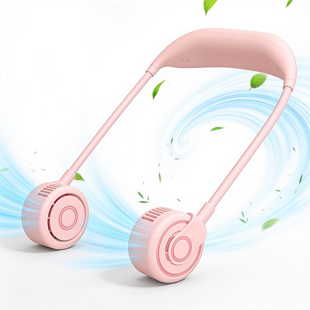 Ventilateur de Cou Portable Rechargeable USB NO.TJ-32A - مروحة العنق المحمولة 1