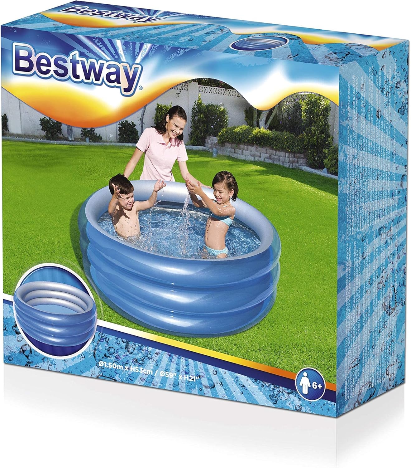 Piscine Gonflable Enfant Bestway 51041 Design Aquarium - مسبح الأطفال الدائري المنفوخ 7