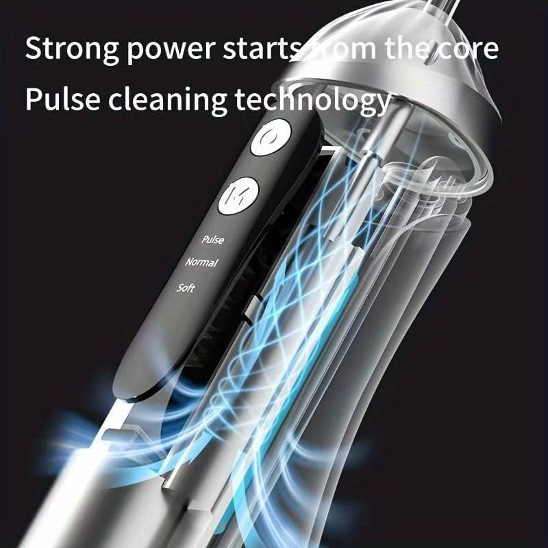 Hydropulseur Dentaire Sans Fil Jet Dentaire Portable à 3 Modes et 4 Buses - جهاز تنظيف الأسنان واللثة المائي - 5