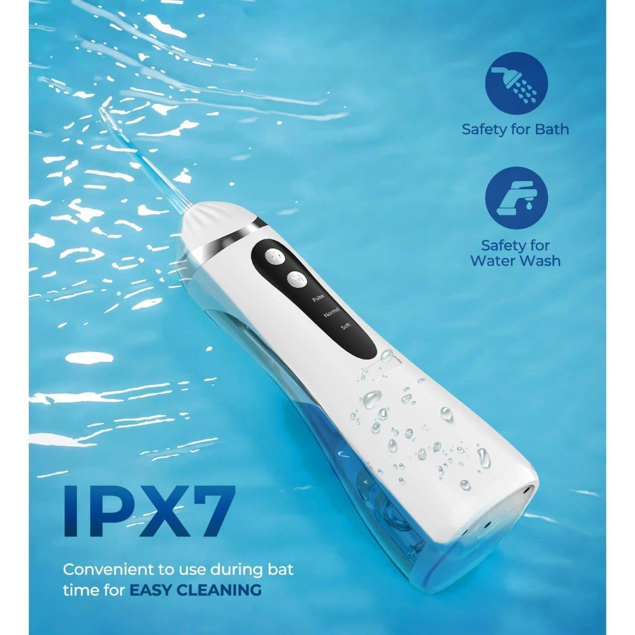 Hydropulseur Dentaire Sans Fil Jet Dentaire Portable à 3 Modes et 4 Buses - جهاز تنظيف الأسنان واللثة المائي 10