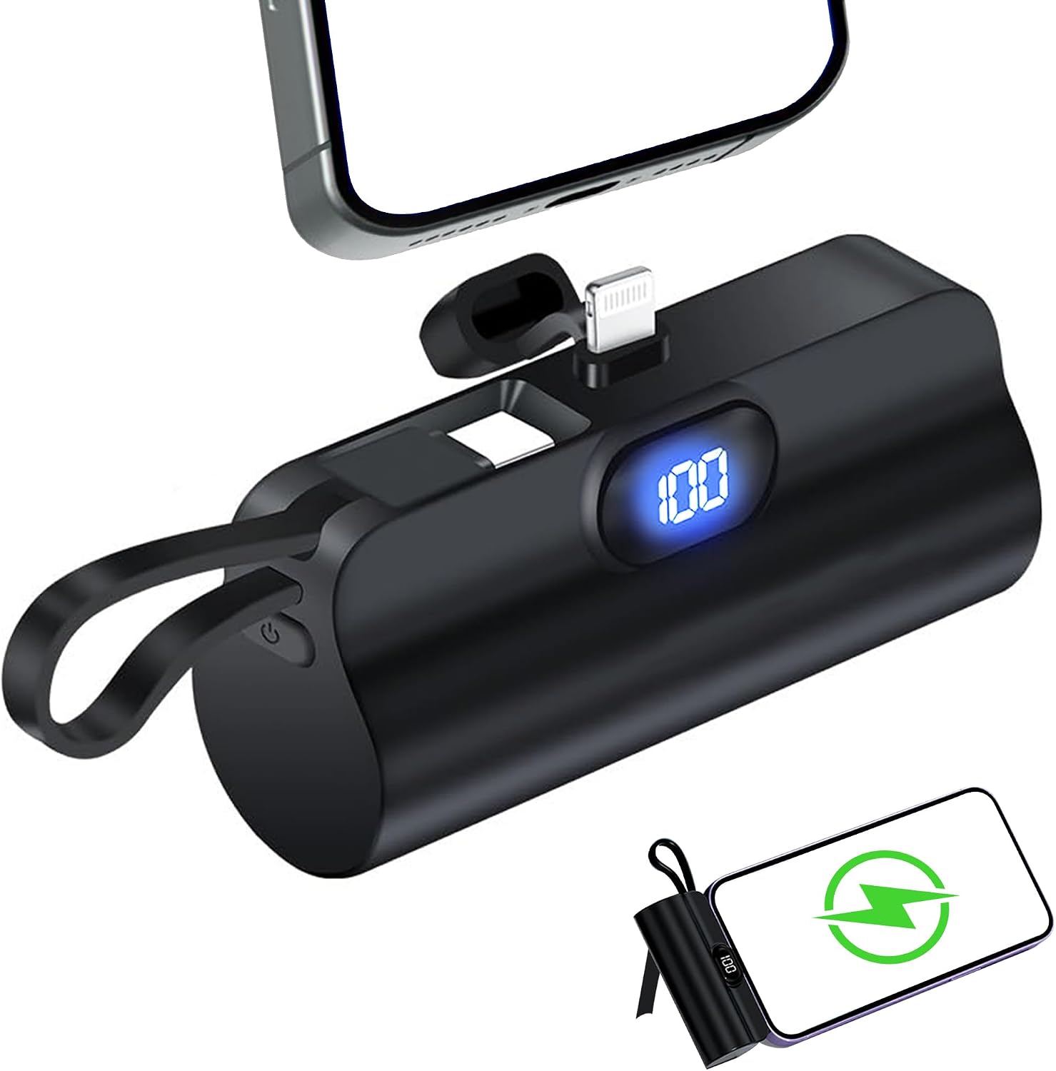 Mini Power Bank Portable Anker 10W 5000mAh avec Connecteur Direct - باور بانك مصغر ومحمول 4