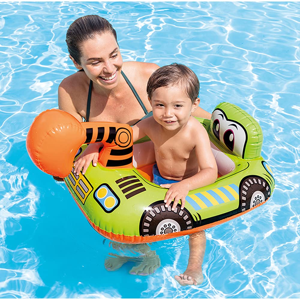 Bouée Siège Gonflable Intex 59586NP pour Bébé - Modèles Camion Pompier, Grue et Bulldozer - عوامة السباحة للأطفال بأشكال آليات البناء والإطفاء من إنتكس - 1