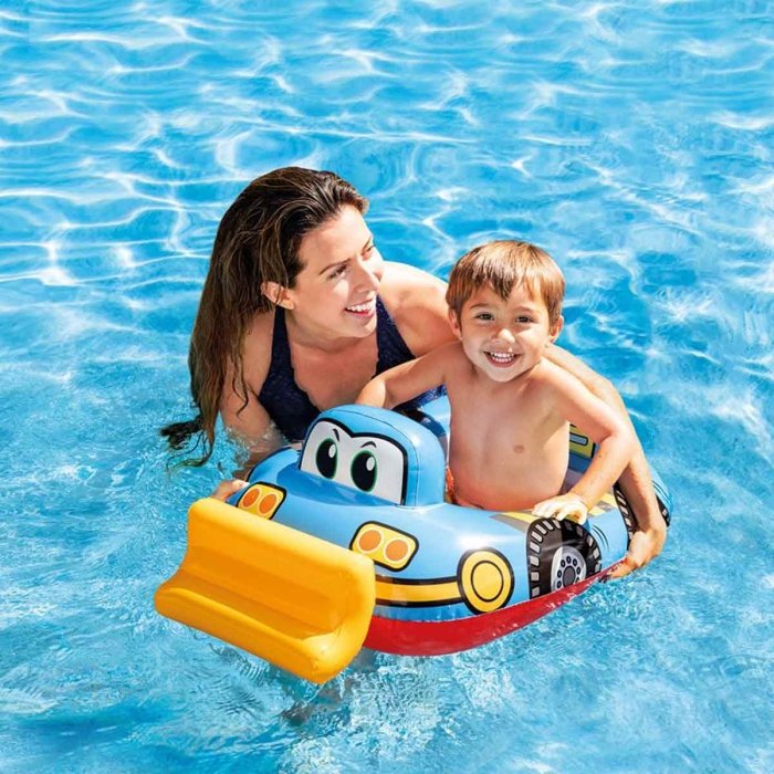 Bouée Siège Gonflable Intex 59586NP pour Bébé - Modèles Camion Pompier, Grue et Bulldozer - عوامة السباحة للأطفال بأشكال آليات البناء والإطفاء من إنتكس 4