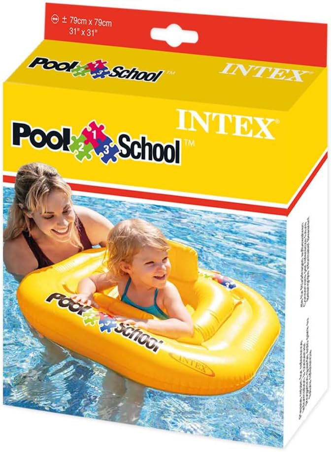 Bouée Culotte Gonflable Intex Pool School pour Bébé 56587EU - عوامة المقعد المربعة المنفوخة للأطفال من إنتكس - 1