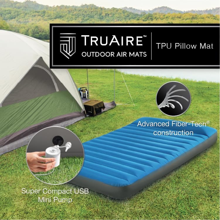 Matelas de Camping Intex TruAire Twin Technologie Fiber-Tech avec Pompe USB150 - فرشة التخييم الهوائية الفاخرة مع مضخة ومسند رأس 6