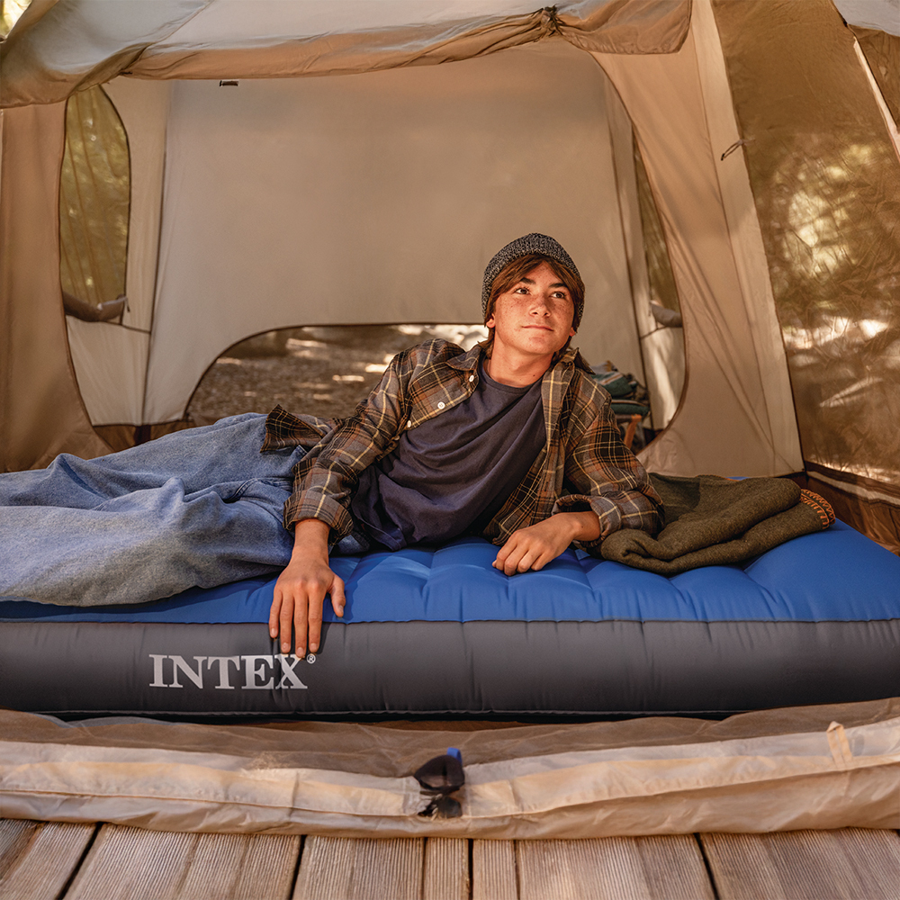 Matelas de Camping Intex TruAire Twin Technologie Fiber-Tech avec Pompe USB150 - فرشة التخييم الهوائية الفاخرة مع مضخة ومسند رأس 9