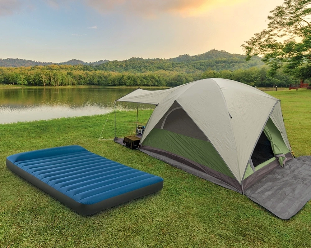 Matelas de Camping Intex TruAire Twin Technologie Fiber-Tech avec Pompe USB150 - فرشة التخييم الهوائية الفاخرة مع مضخة ومسند رأس 11