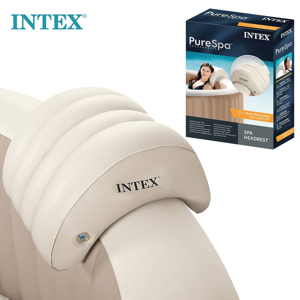 Appui-Tête Gonflable pour Spa Intex 28501 - Amovible et Lesté à l'Eau - مسند الرأس المائي الفاخر لمسابح السبا والجاكوزي من إنتكس 1