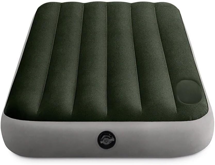 Matelas Gonflable Technologie Fiber-Tech avec Pompe à Pied Intégrée Intex 64761 - فرشة إنتكس الهوائية الكلاسيكية الفردية بمضخة قدم مدمجة - 1