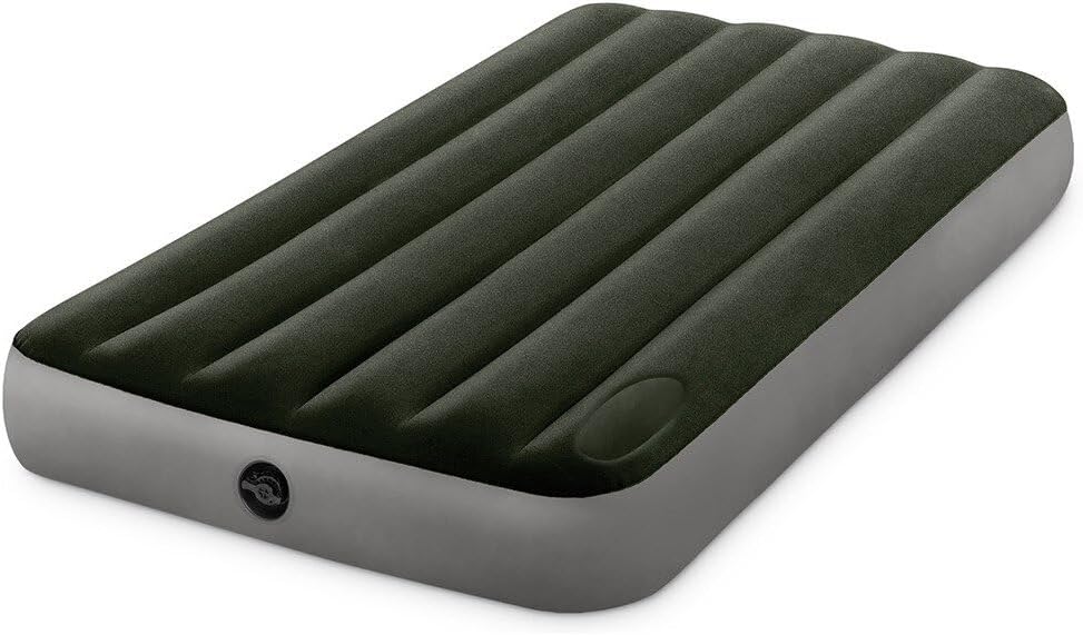 Matelas Gonflable Technologie Fiber-Tech avec Pompe à Pied Intégrée Intex 64761 - فرشة إنتكس الهوائية الكلاسيكية الفردية بمضخة قدم مدمجة 4