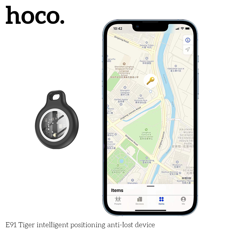 GPS Anti-perte Outil de localisation intelligent E91 HOCO - جهاز تحديد المواقع لهواتف الأيفون 10