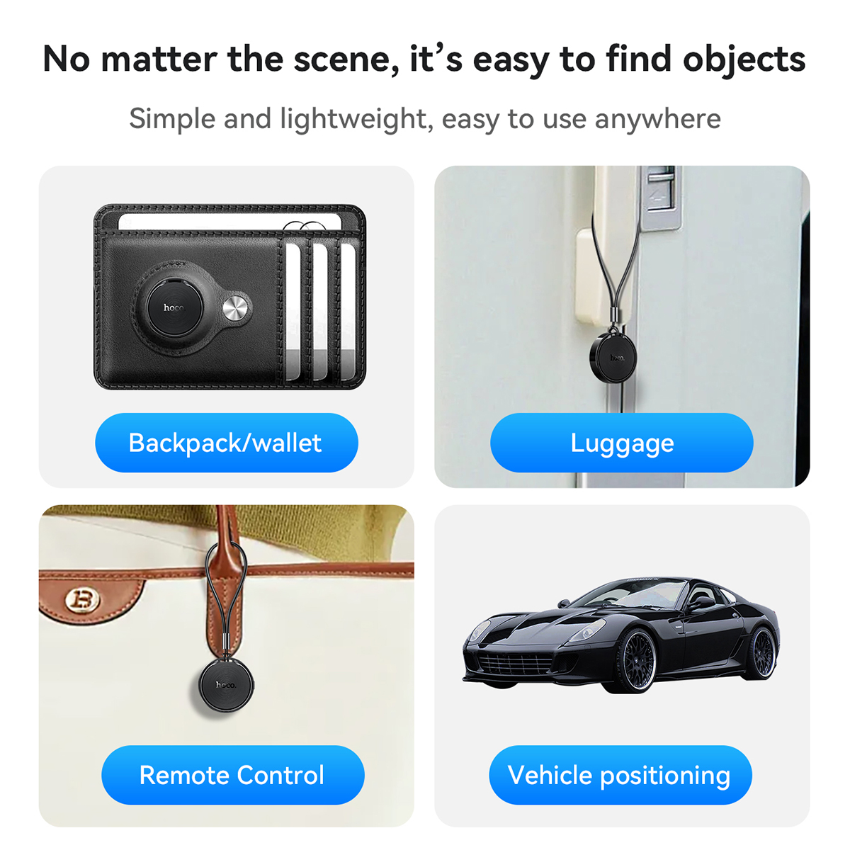 Traceur Intelligent HOCO E96A Android Localisateur Bluetooth via Réseau Google Find My Device - جهاز التتبع ومحدد المواقع الذكي لهواتف أندرويد - 1