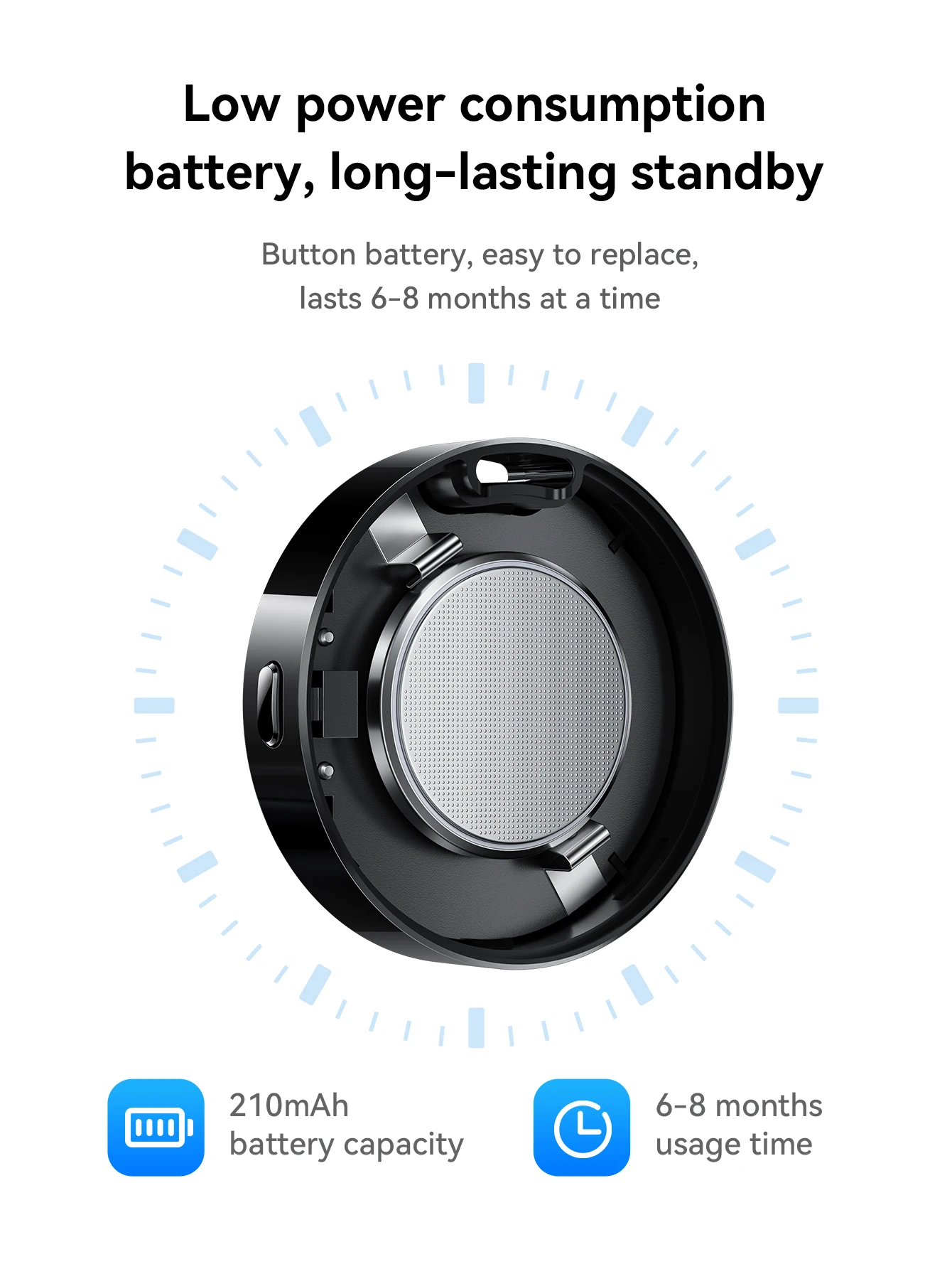 Traceur Intelligent HOCO E96A Android Localisateur Bluetooth via Réseau Google Find My Device - جهاز التتبع ومحدد المواقع الذكي لهواتف أندرويد 4