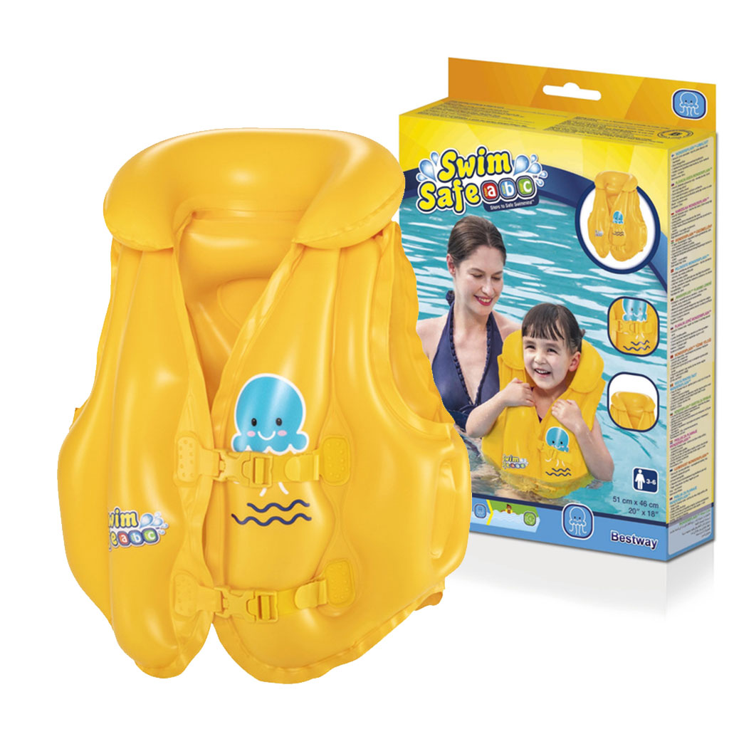 Gilet de Natation Gonflable Bestway 32034 Bouée d'Apprentissage Sécurisée pour Enfants - سترة السباحة المنفوخة لتعليم الأطفال من بيستواي 1