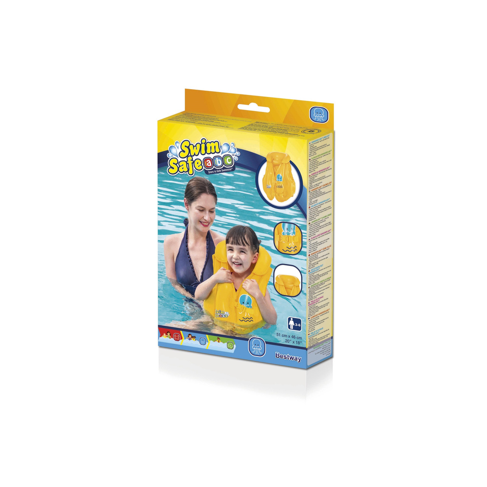 Gilet de Natation Gonflable Bestway 32034 Bouée d'Apprentissage Sécurisée pour Enfants - سترة السباحة المنفوخة لتعليم الأطفال من بيستواي 8