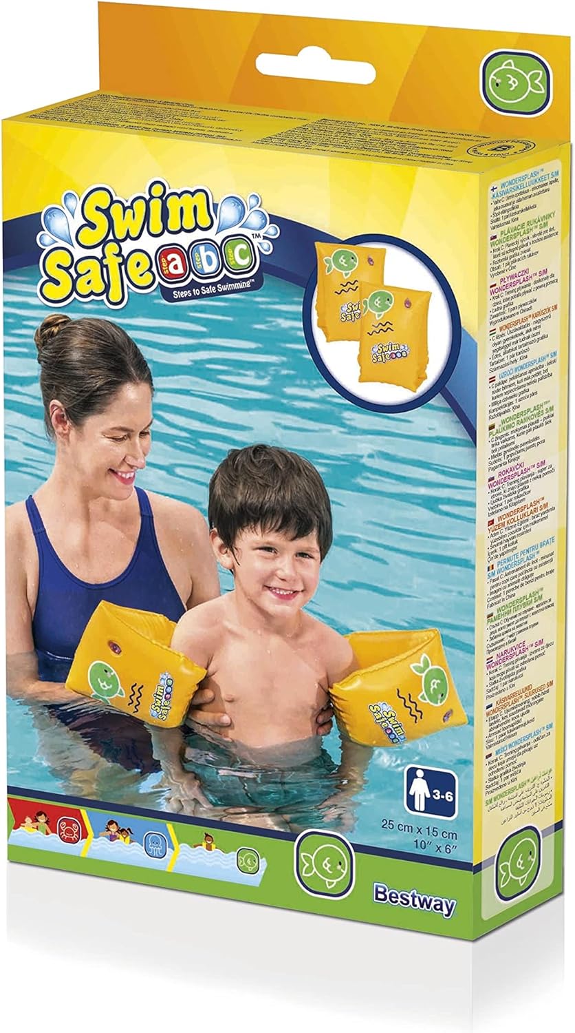 Brassards Gonflables Bestway 32033 Swim Safe Étape C Double Chambre à Air - أكمام السباحة المنفوخة للأطفال من بيستواي 6