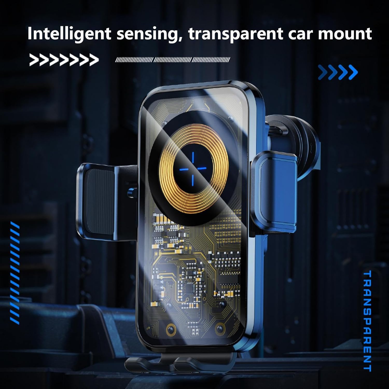 Support Auto Chargeur Sans Fil Qi 15W avec Capteur Intelligent - شاحن وحامل الهاتف اللاسلكي الذكي للسيارات - 10